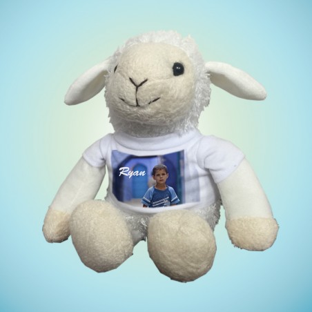 Peluche agneau personnalisée