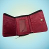 Portefeuille tissu rouge personnalisé