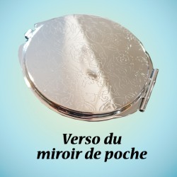 Miroir de poche rond personnalisé